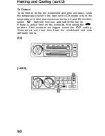 Предварительный просмотр 50 страницы Honda 1991 Accord Coupe Reference Owner'S Manual