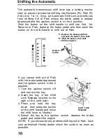 Предварительный просмотр 70 страницы Honda 1991 Accord Coupe Reference Owner'S Manual