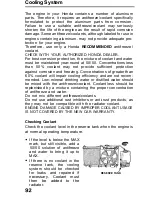 Предварительный просмотр 92 страницы Honda 1991 Accord Coupe Reference Owner'S Manual