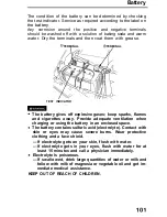 Предварительный просмотр 101 страницы Honda 1991 Accord Coupe Reference Owner'S Manual