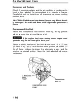 Предварительный просмотр 110 страницы Honda 1991 Accord Coupe Reference Owner'S Manual