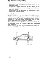 Предварительный просмотр 114 страницы Honda 1991 Accord Coupe Reference Owner'S Manual