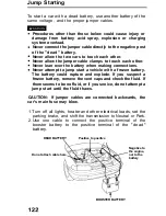 Предварительный просмотр 122 страницы Honda 1991 Accord Coupe Reference Owner'S Manual