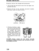 Предварительный просмотр 126 страницы Honda 1991 Accord Coupe Reference Owner'S Manual