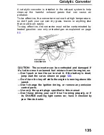 Предварительный просмотр 135 страницы Honda 1991 Accord Coupe Reference Owner'S Manual