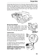 Предварительный просмотр 13 страницы Honda 1991 Accord Wagon Owner'S Manual