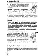 Предварительный просмотр 16 страницы Honda 1991 Accord Wagon Owner'S Manual