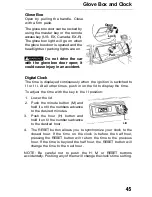 Предварительный просмотр 45 страницы Honda 1991 Accord Wagon Owner'S Manual