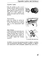 Предварительный просмотр 47 страницы Honda 1991 Accord Wagon Owner'S Manual