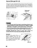 Предварительный просмотр 56 страницы Honda 1991 Accord Wagon Owner'S Manual