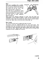 Предварительный просмотр 4 страницы Honda 1991 Prelude Owner'S Manual