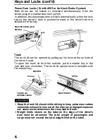 Предварительный просмотр 5 страницы Honda 1991 Prelude Owner'S Manual