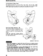 Предварительный просмотр 7 страницы Honda 1991 Prelude Owner'S Manual