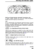 Предварительный просмотр 24 страницы Honda 1991 Prelude Owner'S Manual