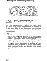 Предварительный просмотр 27 страницы Honda 1991 Prelude Owner'S Manual