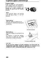 Предварительный просмотр 41 страницы Honda 1991 Prelude Owner'S Manual