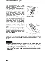 Предварительный просмотр 43 страницы Honda 1991 Prelude Owner'S Manual