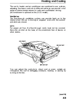 Предварительный просмотр 44 страницы Honda 1991 Prelude Owner'S Manual