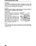 Предварительный просмотр 99 страницы Honda 1991 Prelude Owner'S Manual