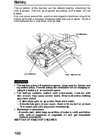 Предварительный просмотр 103 страницы Honda 1991 Prelude Owner'S Manual