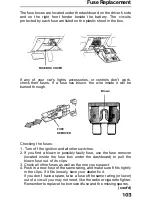 Предварительный просмотр 104 страницы Honda 1991 Prelude Owner'S Manual