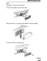 Предварительный просмотр 106 страницы Honda 1991 Prelude Owner'S Manual