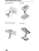 Предварительный просмотр 107 страницы Honda 1991 Prelude Owner'S Manual