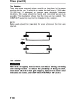 Предварительный просмотр 111 страницы Honda 1991 Prelude Owner'S Manual