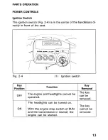 Предварительный просмотр 18 страницы Honda 1991 TRX300 Fourtrax Owner'S Manual