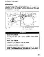 Предварительный просмотр 34 страницы Honda 1991 TRX300 Fourtrax Owner'S Manual