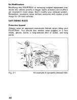 Предварительный просмотр 49 страницы Honda 1991 TRX300 Fourtrax Owner'S Manual