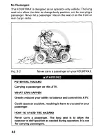 Предварительный просмотр 51 страницы Honda 1991 TRX300 Fourtrax Owner'S Manual