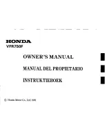 Предварительный просмотр 3 страницы Honda 1991 VFR750F Owner'S Manual