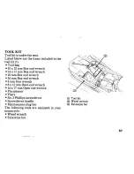 Предварительный просмотр 65 страницы Honda 1991 VFR750F Owner'S Manual