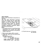 Предварительный просмотр 75 страницы Honda 1991 VFR750F Owner'S Manual