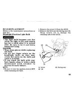 Предварительный просмотр 95 страницы Honda 1991 VFR750F Owner'S Manual