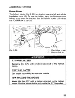 Предварительный просмотр 35 страницы Honda 1992 TRX300FW Fourtrax 300 4x4 Owner'S Manual