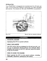 Предварительный просмотр 54 страницы Honda 1992 TRX300FW Fourtrax 300 4x4 Owner'S Manual