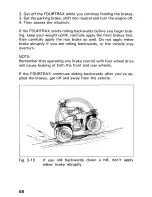 Предварительный просмотр 74 страницы Honda 1992 TRX300FW Fourtrax 300 4x4 Owner'S Manual