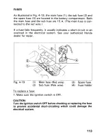 Предварительный просмотр 119 страницы Honda 1992 TRX300FW Fourtrax 300 4x4 Owner'S Manual