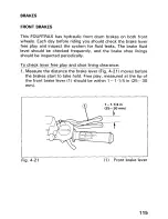 Предварительный просмотр 121 страницы Honda 1992 TRX300FW Fourtrax 300 4x4 Owner'S Manual