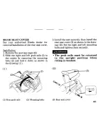 Предварительный просмотр 49 страницы Honda 1992 VFR750F Owner'S Manual