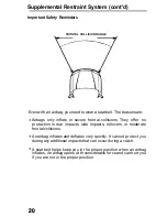 Предварительный просмотр 20 страницы Honda 1993 Accord Coupe Owner'S Manual