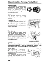 Предварительный просмотр 58 страницы Honda 1993 Accord Coupe Owner'S Manual