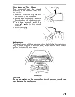 Предварительный просмотр 71 страницы Honda 1993 Accord Coupe Owner'S Manual