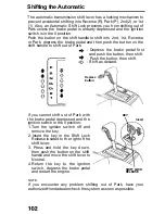 Предварительный просмотр 102 страницы Honda 1993 Accord Coupe Owner'S Manual