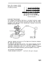 Предварительный просмотр 121 страницы Honda 1993 Accord Coupe Owner'S Manual