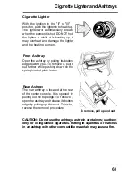 Предварительный просмотр 61 страницы Honda 1993 Accord Wagon Online Reference Owner'S Manual