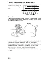 Предварительный просмотр 114 страницы Honda 1993 Accord Wagon Online Reference Owner'S Manual