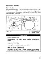 Предварительный просмотр 35 страницы Honda 1993 TRX300 FW Owner'S Manual